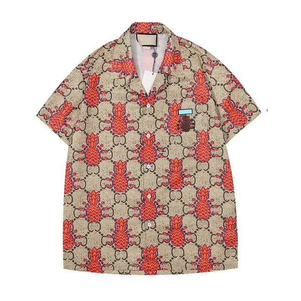 

mens fashion flower tiger print casual button down short sleeve hawaiian shirt suits summer beach designer dress shirts 7zaq, White;black