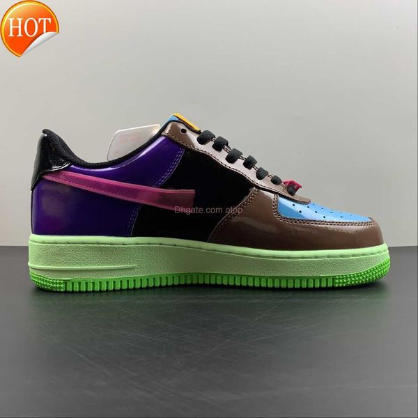 

og retro 2023 1 low sp undefeated multi patent pink prime mens womens sports shoes 1s zoom air fauna brown multi color sneakers dv5255-200 f