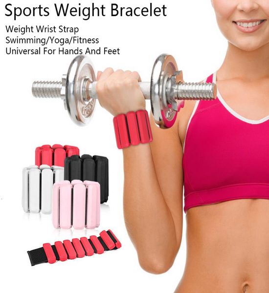 

other massage items 1pc wrist weight bracelet adjustable silicone ankle strap running yoga pilates training exercise fitness equip9303530