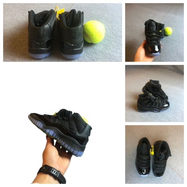 

2023 basketball kids shoes cool grey kids jumpman 11s concord bred pure violet space jam cap and gown 11 72-10 96 legend blue rose gold infa, Black