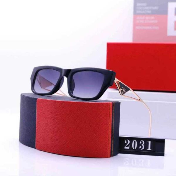 

50% off luxury designer new men's and women's sunglasses 20% off overseas popular online travel box glasses 2031, White;black