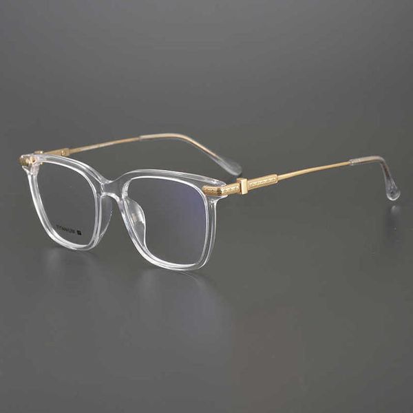 

40% off luxury designer new men's and women's sunglasses 20% off japanese-style ins style transparent hand-made fashionable gold p, White;black