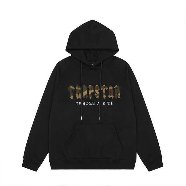 

trapstar mens hoodie designer sweatshirt gradient letter men women large size clothing hip hoody pullover jacket sweater brown black