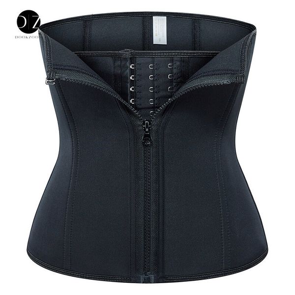 

women's shapers sauna sweat belt weight loss neoprene waist trainer body shaper corset slimming belly sheath women tummy trimmer cinche, Black;white