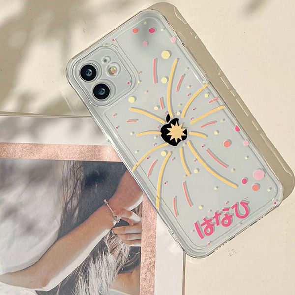 

beautiful fireworks mini iphone 14 case iphone 13 promax female xsmax new 12 soft silicone gradient moon iphone 14