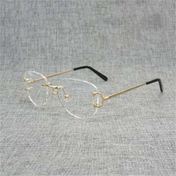 

men's luxury designer women's sunglasses all-match finger random square clear glass men oval wire optical metals frame oversize ey, White;black