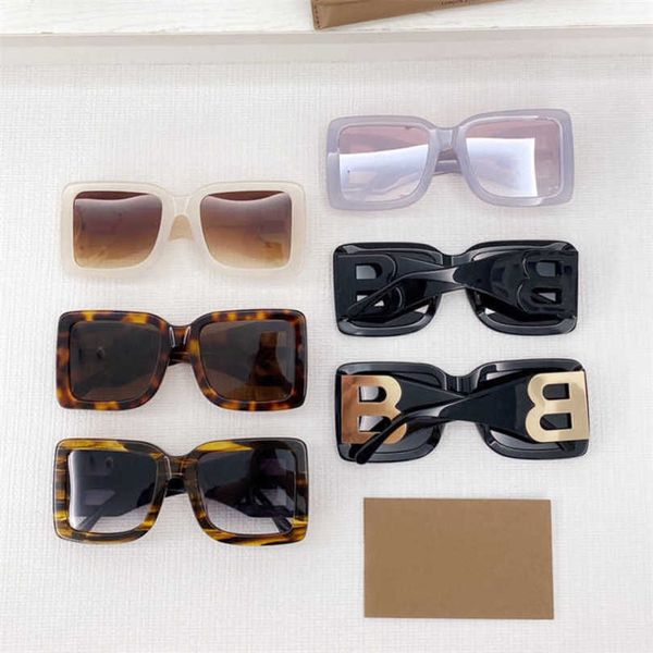 

10% off luxury designer new men's and women's sunglasses 20% off oversized frame plate net red letter fashion be4312, White;black