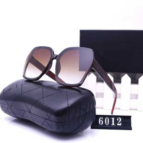 

10% off luxury designer new men's and women's sunglasses 20% off overseas street shooting travel fashion glasses 6012, White;black