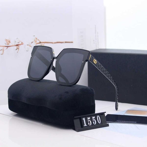

luxury designer new men's and women's sunglasses 20% off polarized mask letters dark large frame driving travel small net red, White;black