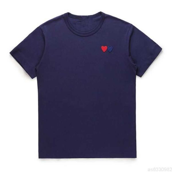 

play mens t shirt designer cdg embroidery red heart commes des shirt casual women shirts badge quanlity tshirts cotton short sleeve summer h, White;black
