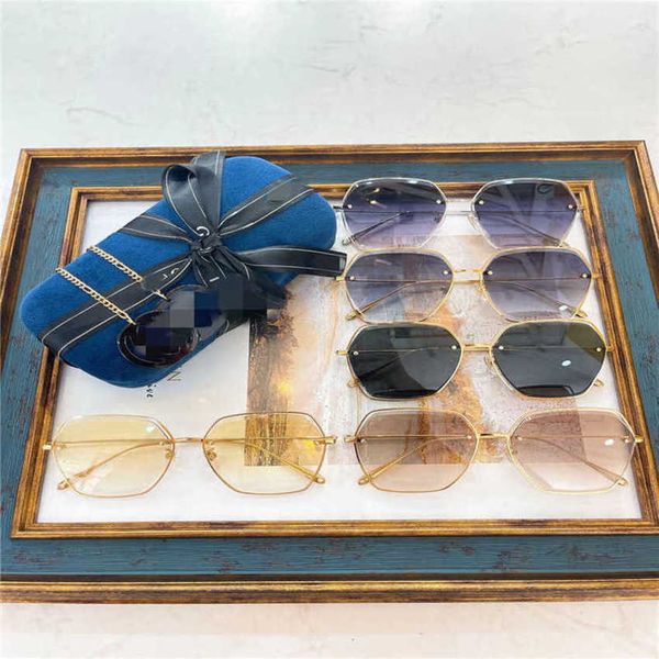 

50% off luxury designer new men's and women's sunglasses 20% off family metal 1089s net red same style personalized fashion light, White;black