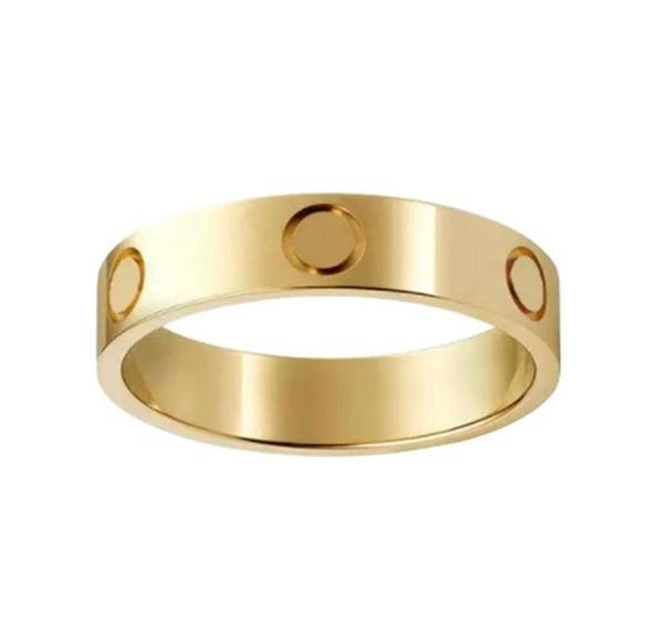 

titanium steel silver love ring men and women rose gold jewelry for lovers couple rings gift size 511 width 46mm29266188318