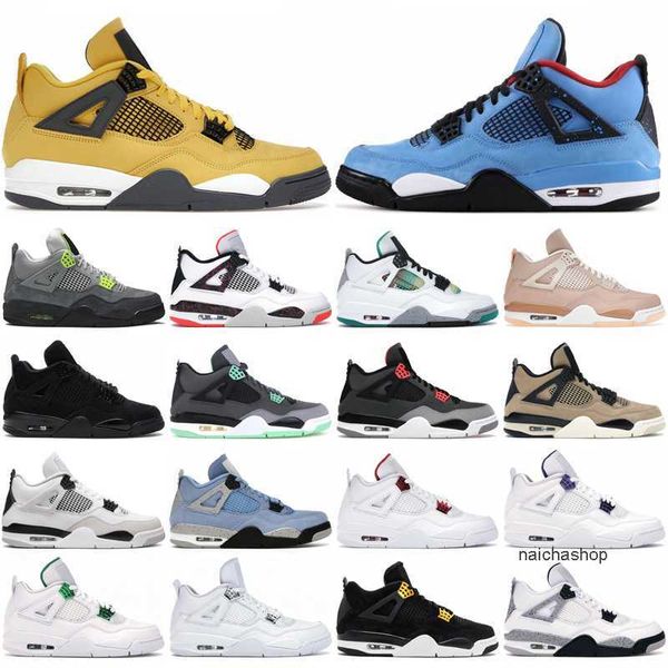 

4s basketball shoes jumpmen 4 men red thunder sail black cat white oreo pure money infrared cool grey women mens sneakers jorden jordon