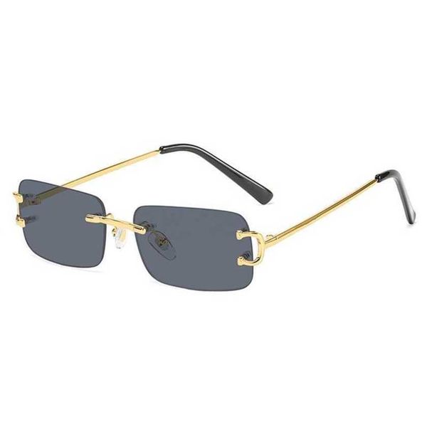 

40% off luxury designer new men's and women's sunglasses 20% off frameless trend small box ocean piece optical eyeglasses frame, White;black