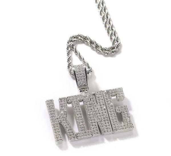 

solid letters custom initial name necklace personalized pendant with tennis chain iced out cubic zircon hiphop jewelry1945921, Silver