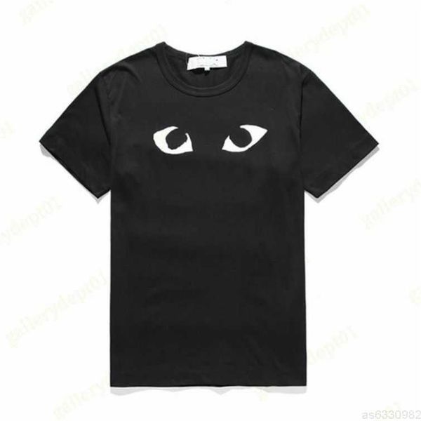 

fashion mens play t shirt cdg designer hearts casual womens des badge garcons graphic tee heart behind letter on chest t shirt h19em0t, White;black