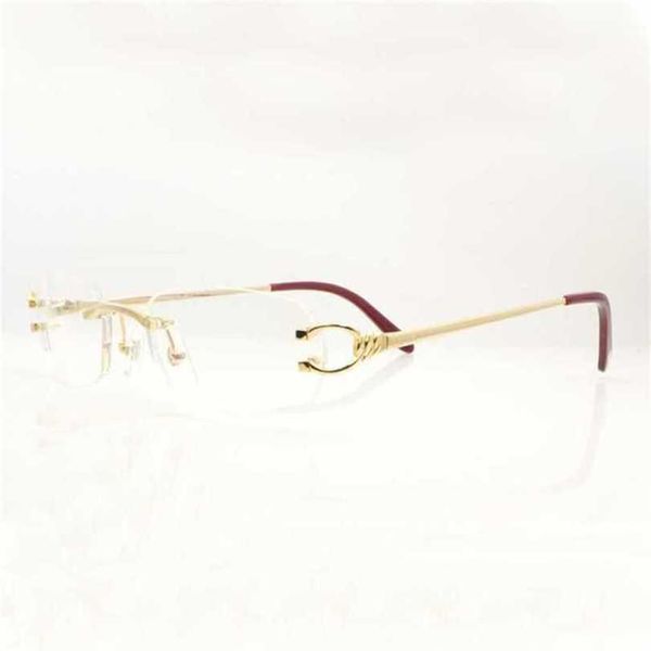 

10% off luxury designer new men's and women's sunglasses 20% off computer eye for women mens eyewear rimless samll y optical glass, White;black