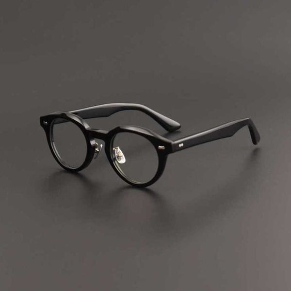 

luxury designer fashion sunglasses 20% off japanese handmade plate eyeglass round personality fashion myopia can be matched with large frame, White;black