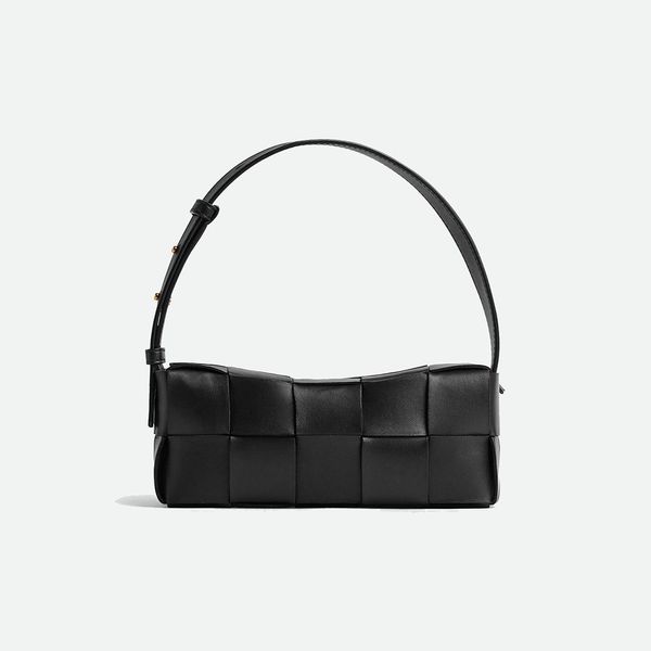 

brick small cassette fashion designer woman bag women shoulder bag handbag purse original box genuine leather cross body chain high