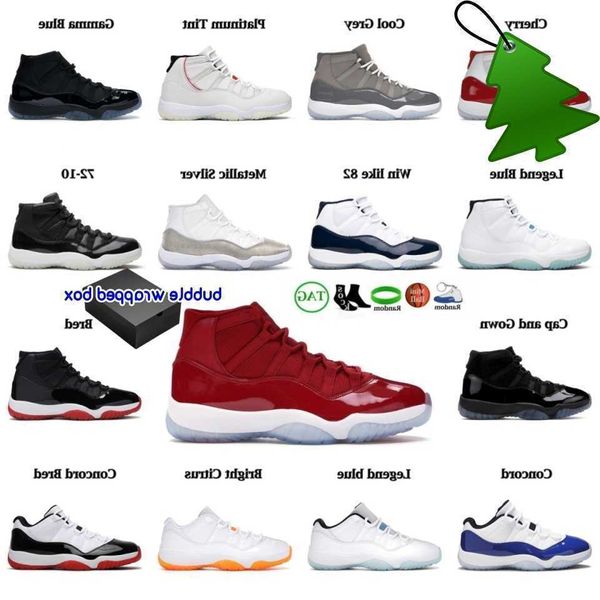 

11s 11 basketball shoes for men women legend jubilee 25th concord bred cool grey cap and gown black cement citrus cherry pure violet men sne