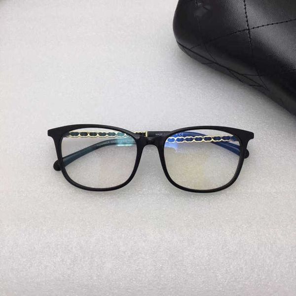 

30% off luxury designer new men's and women's sunglasses 20% off frame 3409 sheepskin chain of glasses can be matched with short-s, White;black