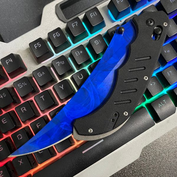 

doppler sapphire csgo long flip knife pocket folding knifes kitchen hunting outdoor knifess camping survival tactical knife butterfly karamb