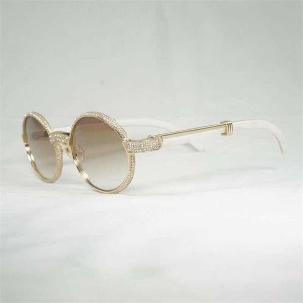 

10% off luxury designer new men's and women's sunglasses 20% off natural horn men rhinestone glasses for club driving shades wood, White;black
