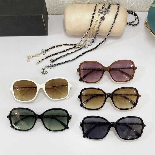 

20% off luxury designer new men's and women's sunglasses 20% off xiangjia chain 2207 fashion versatile box anti blue light plain f, White;black