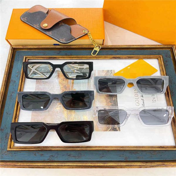 

luxury designer new men's and women's sunglasses 20% off ins super fire 22ss z1579 fashion plate square net red street p trend, White;black