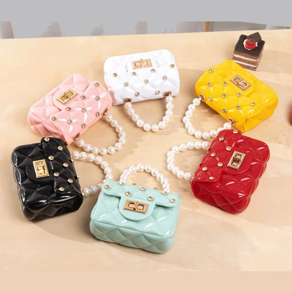 

2023 new small purses for women girl's wallet children's crossbody bags lovely purse silicone silicon coin puppet girl candy decor, White