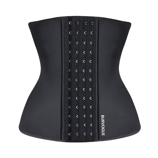 

women's shapers burvogue waist trainer corset for weight loss women latex corset body shaper tummy waist cincher slimming shaper belt s, Black;white