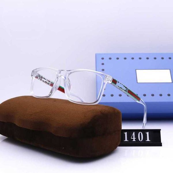 

luxury designer sunglasses 20% off fashion trend flat glasses metal tide can be matched with myopia 1401, White;black