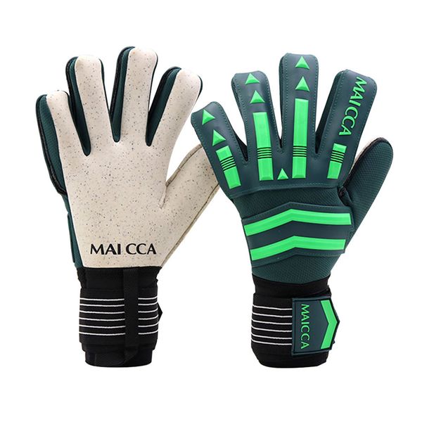

sports gloves football goalkeeper gloves latex finger save protector soccer goalie gloves adults children kids professional hand breathable, Black