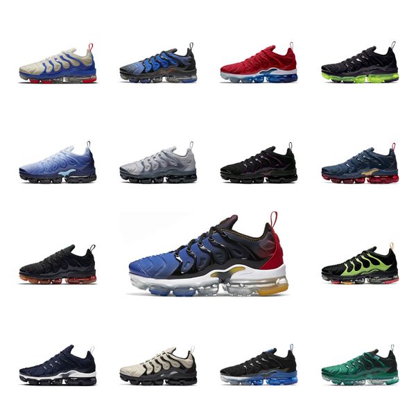 

tn plus running shoes vapores max man women triple white black laser blue volt glow oreo breathable sneakers trainers outdoor sports size 39