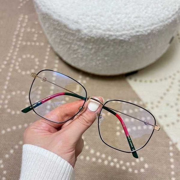 

20% off luxury designer new men's and women's sunglasses 20% off mirror glasses box plain face ni same frame anti blue light, White;black
