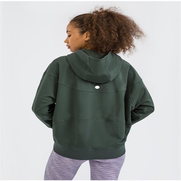 

ll yoga outfit women's hoodies& sweatshirts perfectly oversized long sleeve crew lu gym fitness t shirt women yogaworld sport women des