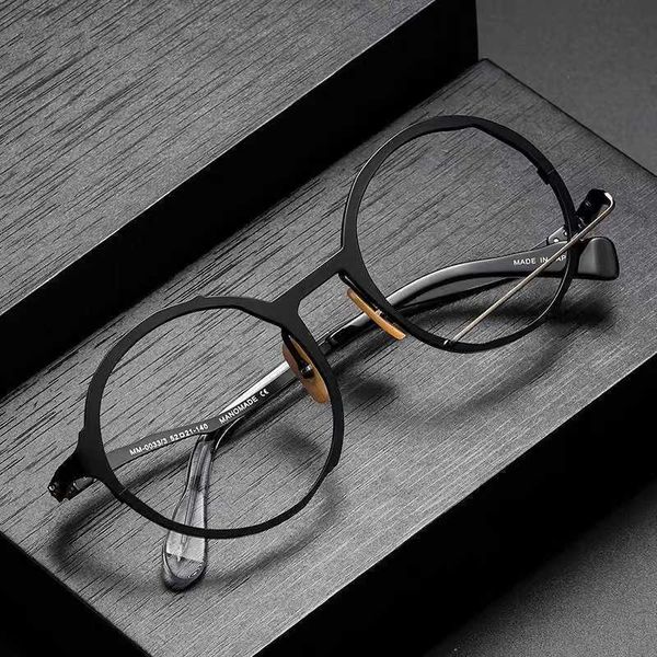 

luxury designer new men's and women's sunglasses 20% off the same maruyama mm-0033 japanese handmade round large thin metal frame, White;black