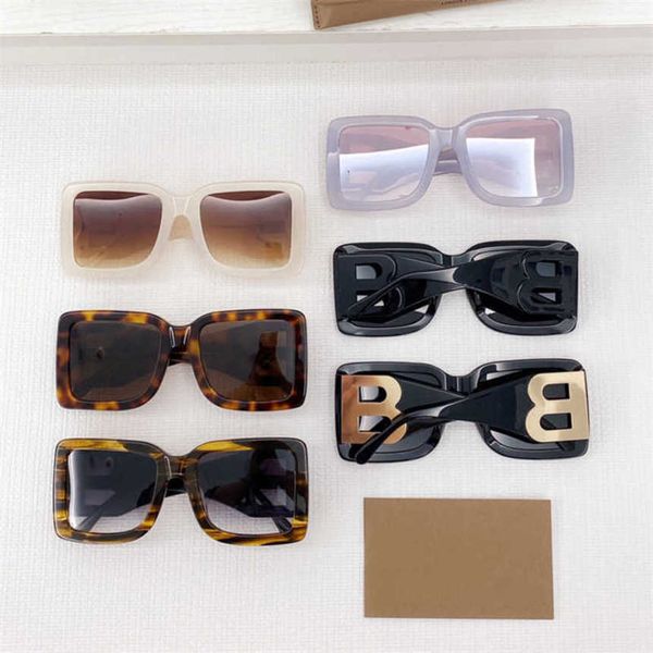 

luxury designer fashion sunglasses 20% off oversized frame plate net red letter fashion be4312, White;black