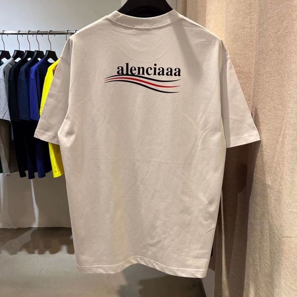 

summer mens designer t shirt casual womens tees with letters embroid print short sleeves men hip hop clothes loose european and american siz, White;black
