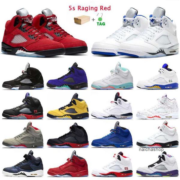 

5s raging red mens basketball shoes 5 hyper royal og black metallic international flight men trainers outdoor sports sneakers with box jorde