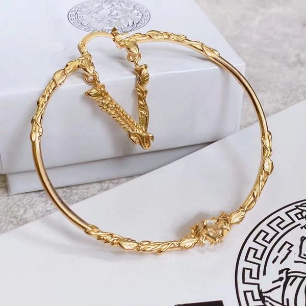 

charm round cake simple wind earrings grade hoop earrings for women, Golden