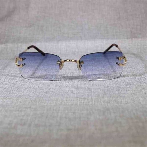 

10% off luxury designer new men's and women's sunglasses 20% off vintage rimless men metal clear glasses frame square shades for w, White;black
