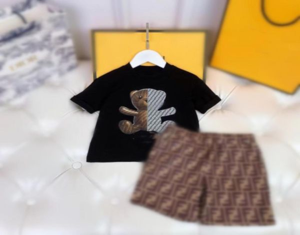 

kids sets baby designer set children two piece set suits clothe 2023 shorts sleeve with letters5349967, White