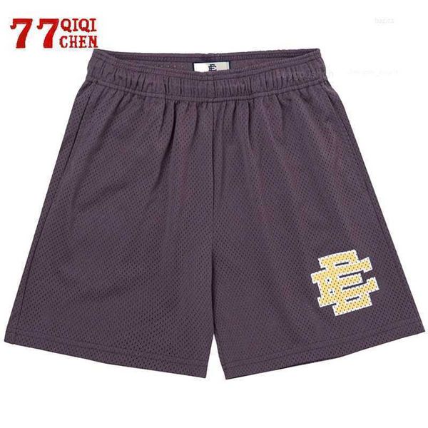 

eric emanuel ee basic shorts men's fitness mesh breathable beach short pants sports series casual basketball shorts new york, White;black