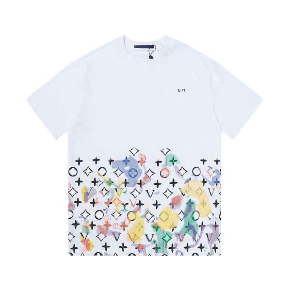 

men's t shirts designer t shirt cotton round neck printing quick drying anti wrinkle men spring summer high loose trend short sleeve ma, White;black