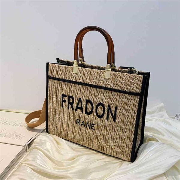 

handbag 2023 new bag portable letter capacity tote women's red shoulder messenger