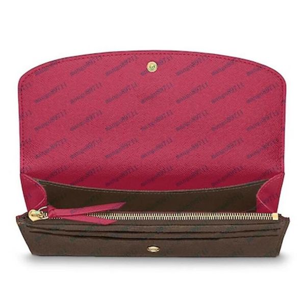 

purses women's wallets zipper bag female wallet purse fashion card holder pocket long women tote bags with box dustbags325i, Red;black