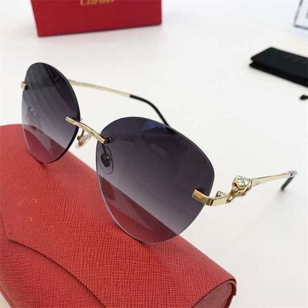 

30% off luxury designer new men's and women's sunglasses 20% off panther men women oval glasses lepoad eyewear, White;black