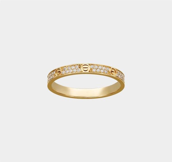 

love screw ring luxury designer jewelry for women paved diamonds gold rings titanium steel alloy goldplated 2022 fashion accessor5169611, Silver