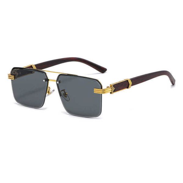 

40% off luxury designer new men's and women's sunglasses 20% off square half frame trimming leg wrapped flower decoration 18k gold, White;black